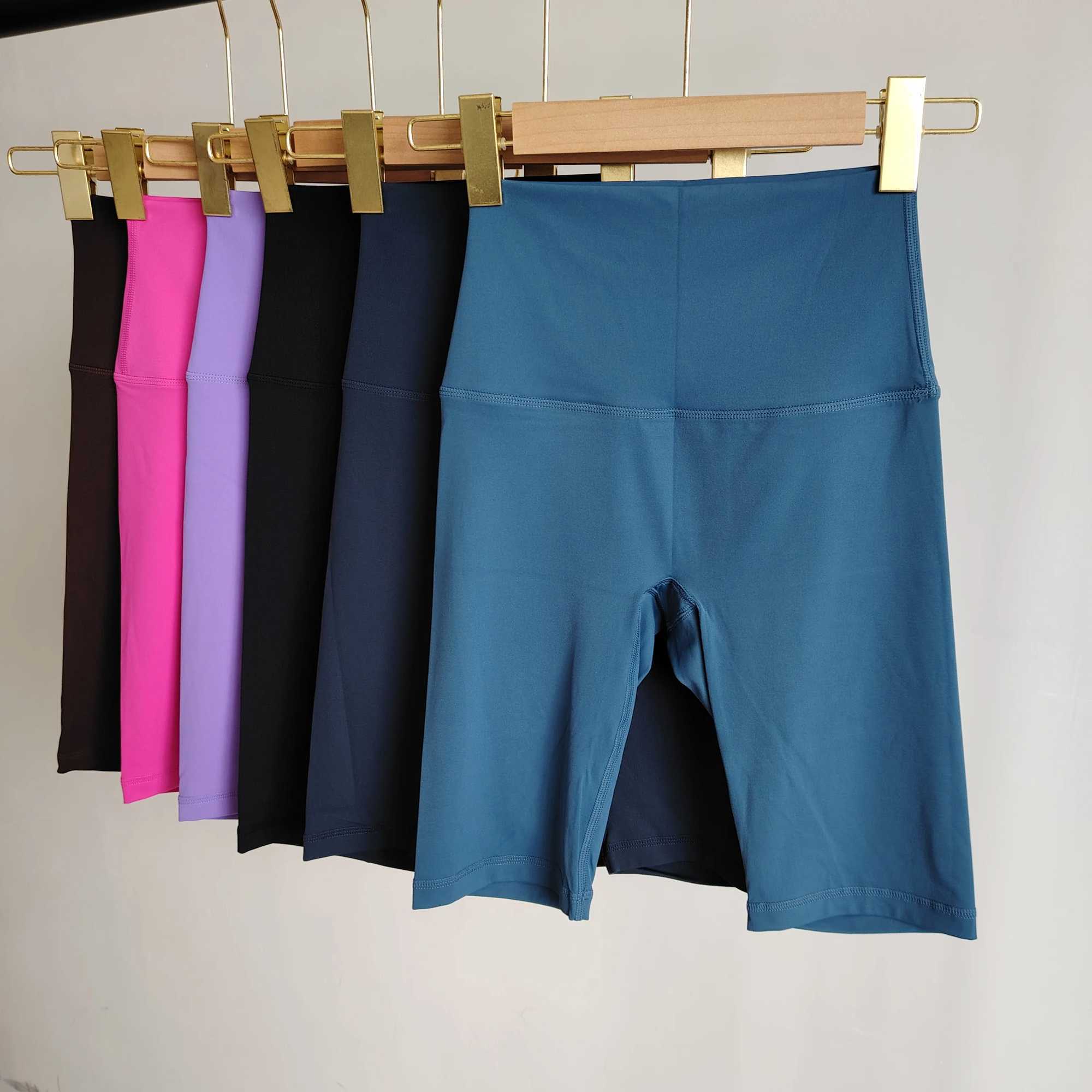 Solid Color Yoga Fitness Shorts Gym High Waist Womens Sports Tight Shorts Running Exercise Fashion Hot Girl Short Leggings SoftXJ250111