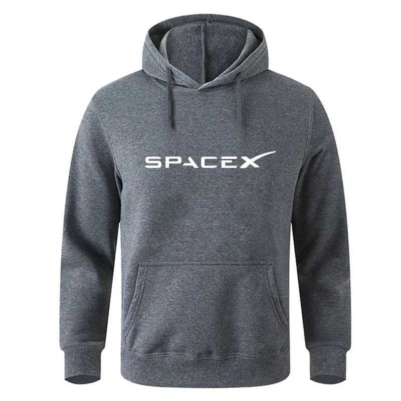 Space X Space Travel Printed Hoodies Mens and Womens Wool Sweatshirts Loose Cotton Hoodies Mens Hip Hop Style Sweatshirts Fashion W250110