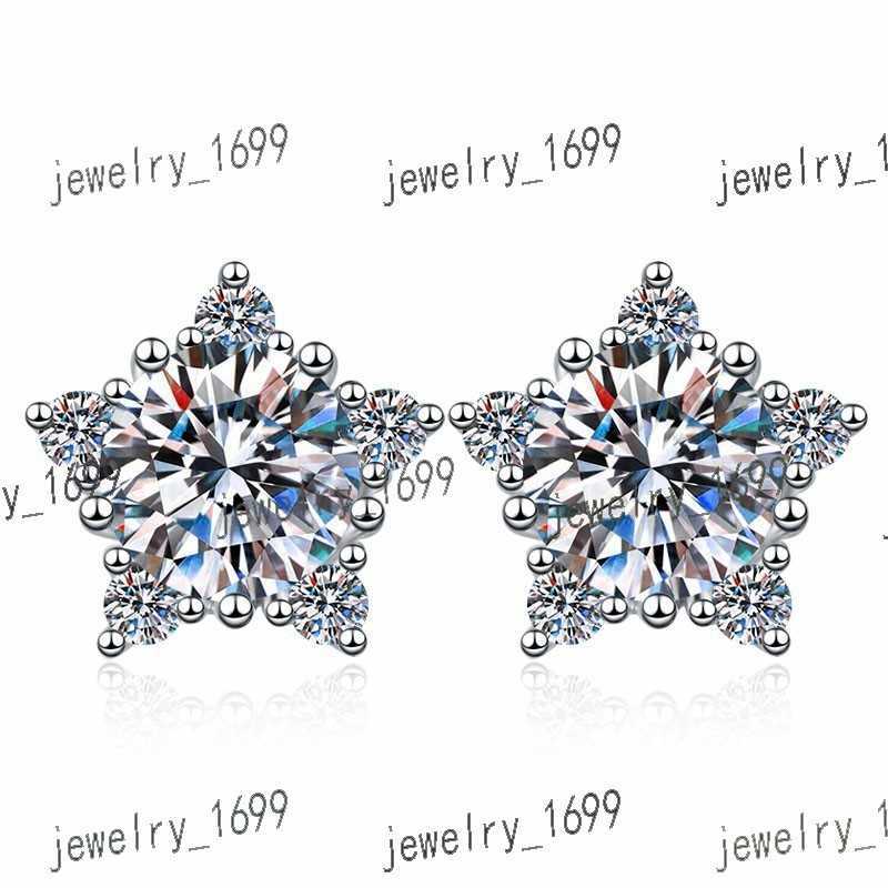 Sale Silver Sterling Stone Price On Jewellery Studs Wife Ct Moissanite Women Buy 1ct Cheap Jewelry Moissanite Earrings