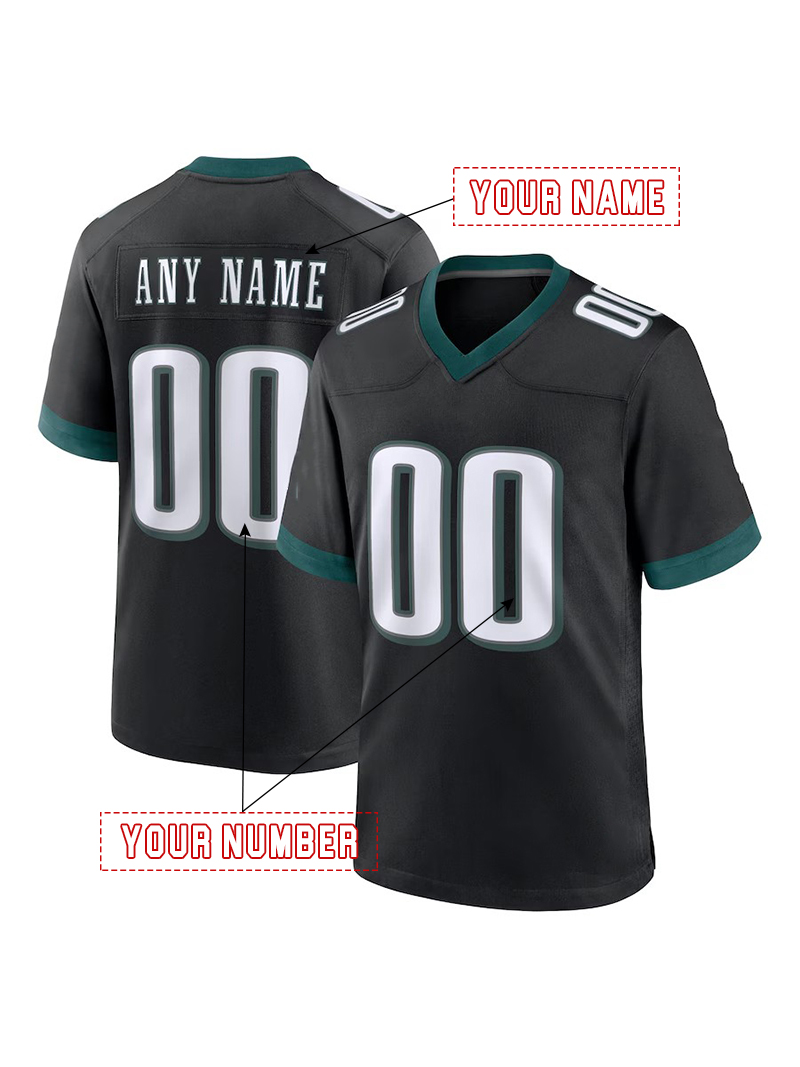 Personalized Custom 26 Barkley 204-25 Football Jerseys 1 Hurts McKee Pickett Brown Kelce Gainwell Shipley Jerseys