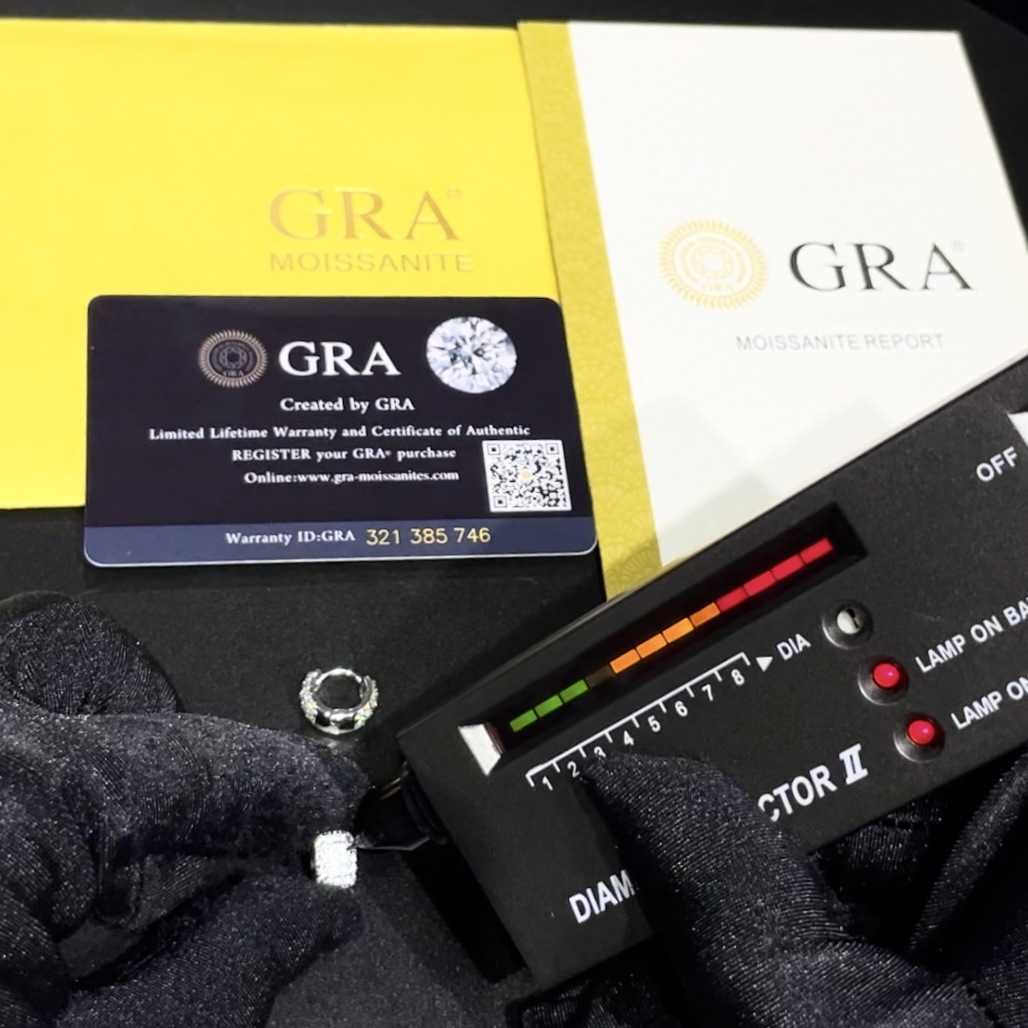 BES Earrings Micro Paved Cubic Zirconia Trendy 925 Sterling Silver Moissanite Round Shaped Stud Earrings Hip Hop Jewelry