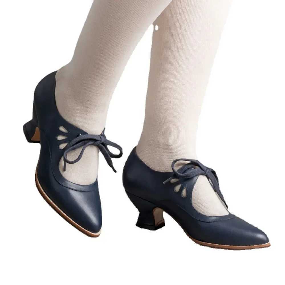 New Arrival New European and American hollow high heels womens lace casual shoes womens shoes Zapatos De Mujer T250110