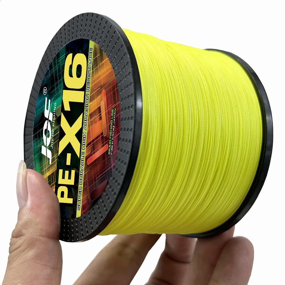 16 Strands Braided Fishing Line X16 Super Strong 254080100125140161200LBS HollowCore 100-1000M Multifilament 11.3-91kg 250107