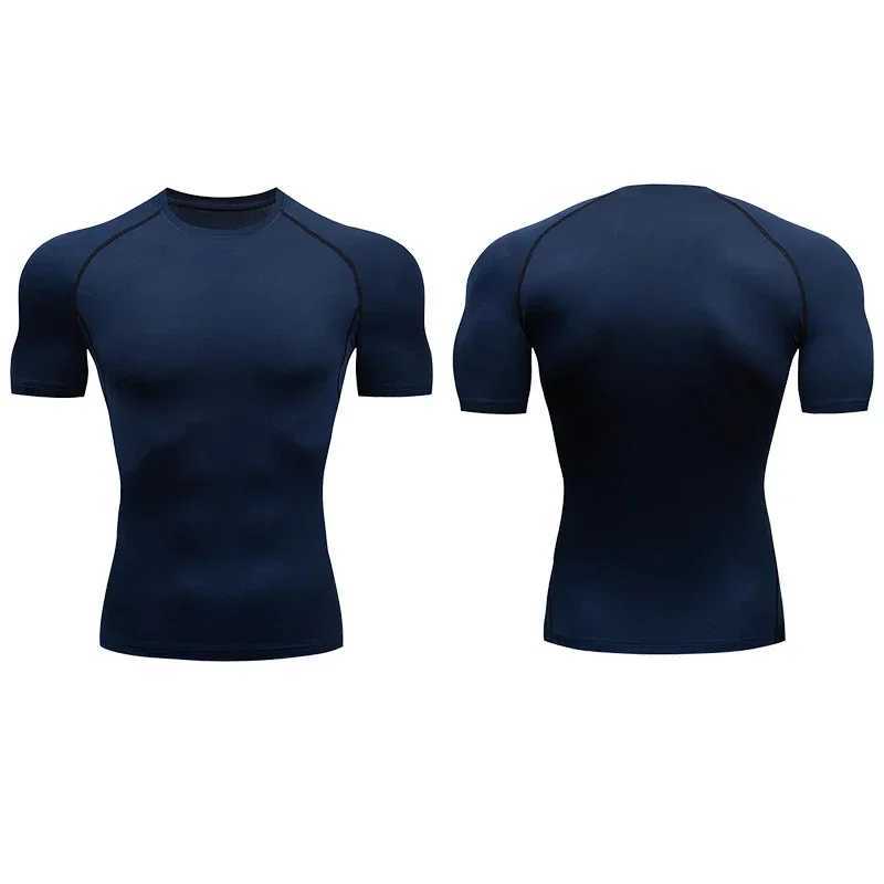 Rashguard Fitness T-shirt Mens Fitness Fast Drying Fitness Compression Shirt Running Exercise Mens Sports One layer Sportswear W250111
