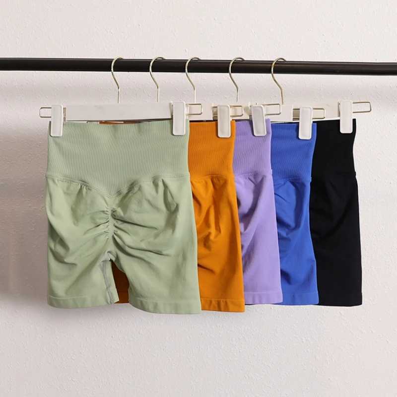 High Waist Women Tummy Gym Running Wear Seamless Plus Size Butt Gym Fitness Yoga ShortsXJ250111