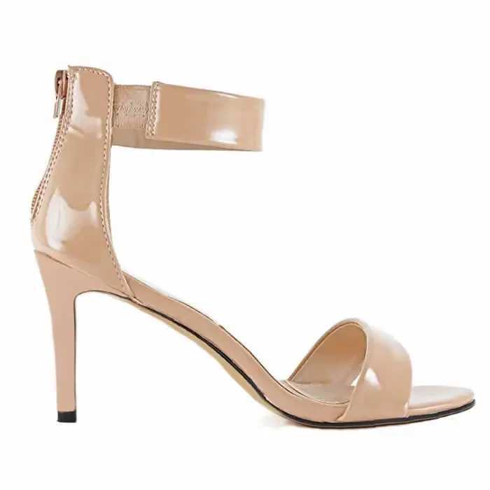 New Arrival 2025 New Womens Sandals Pump 9cm Sexy Open High Heels Buckle Thin High Heels Summer Ankle Strap Sandals Party Dress Wedding Shoes T250110