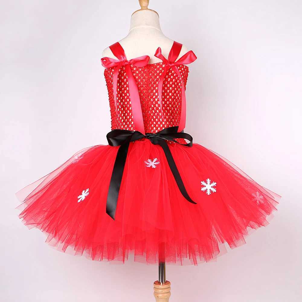 Red Santa Claus Girl Clothing Christmas Tutu Childrens Clothing New Year Carnival Fancy Clothing Childrens Christmas Par Clothing W250111