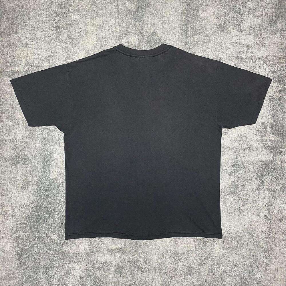 Inspiration washed casual distressed unisex trendy round neck top short sleeved T-shirt