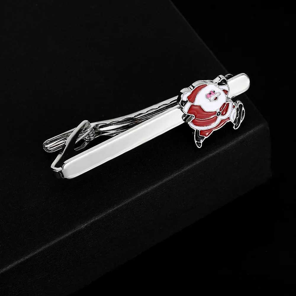 Creative alloy Santa Claus design cufflinks tie clip set mens personalized Christmas gift New Year shirt decoration W250111