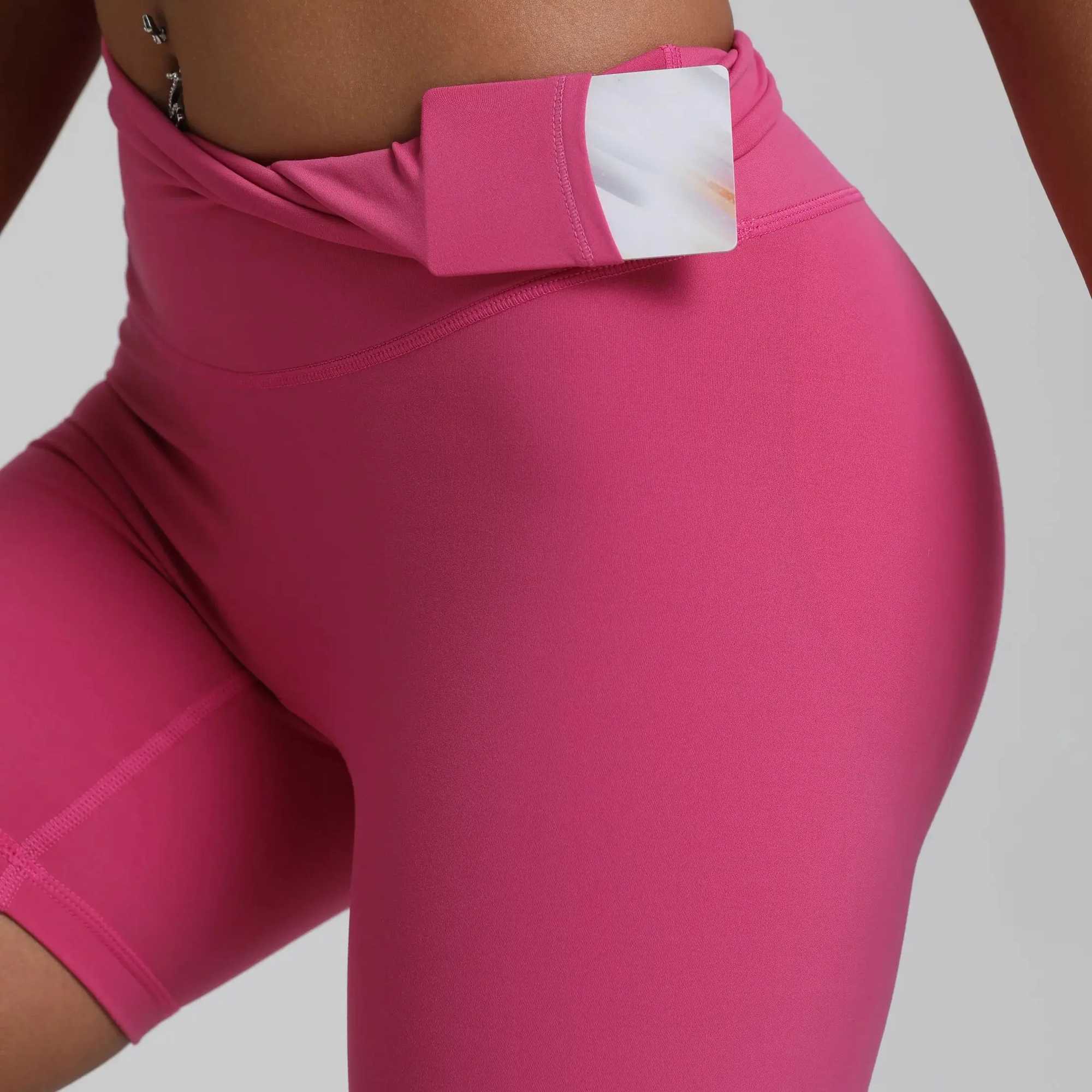 Solid color bicycle womens sports yoga short leg compression support sweat Wickin comprehensive training jogging inner bagXJ250403