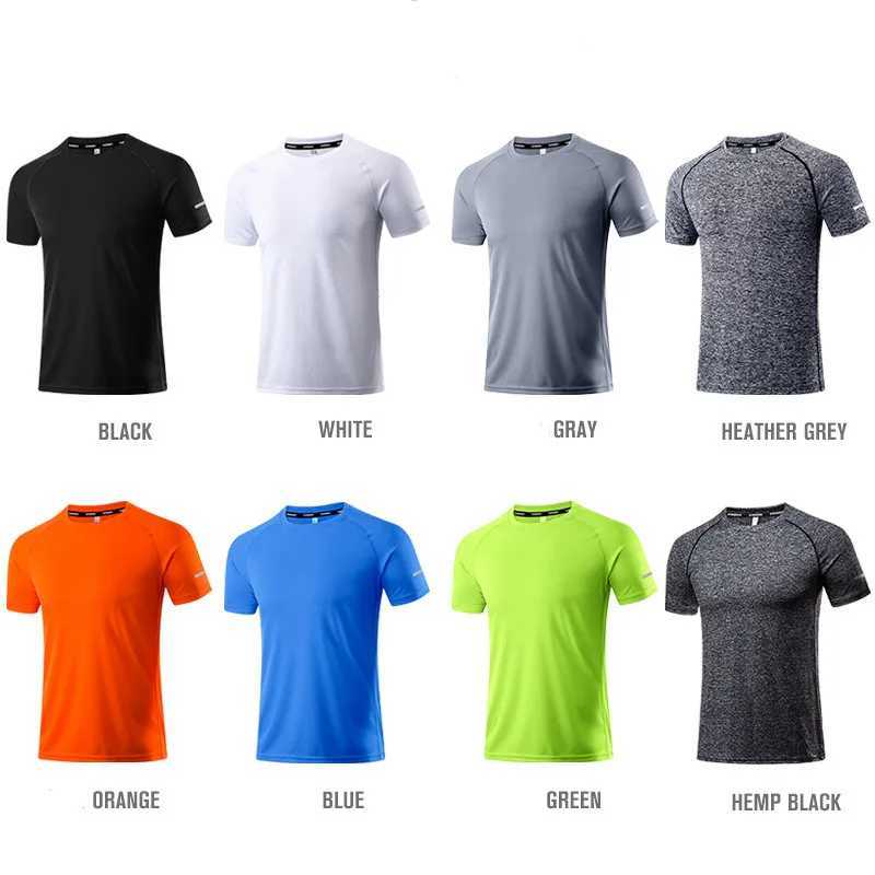 Mens running T-shirt quick drying T-shirt ultra-thin top sports mens fitness T-shirt muscle building T-shirt W250111