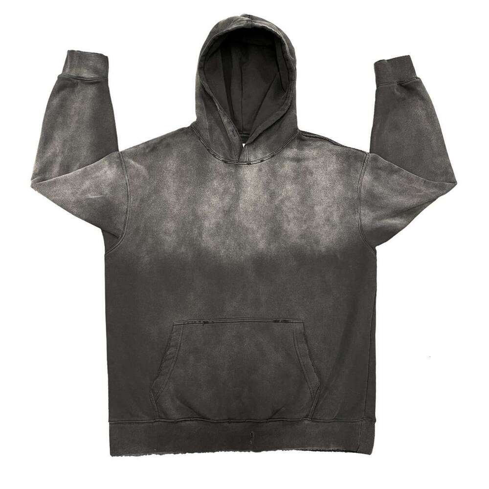 Small crowd design sense anime American animation printing wash old street loose hooded sweater