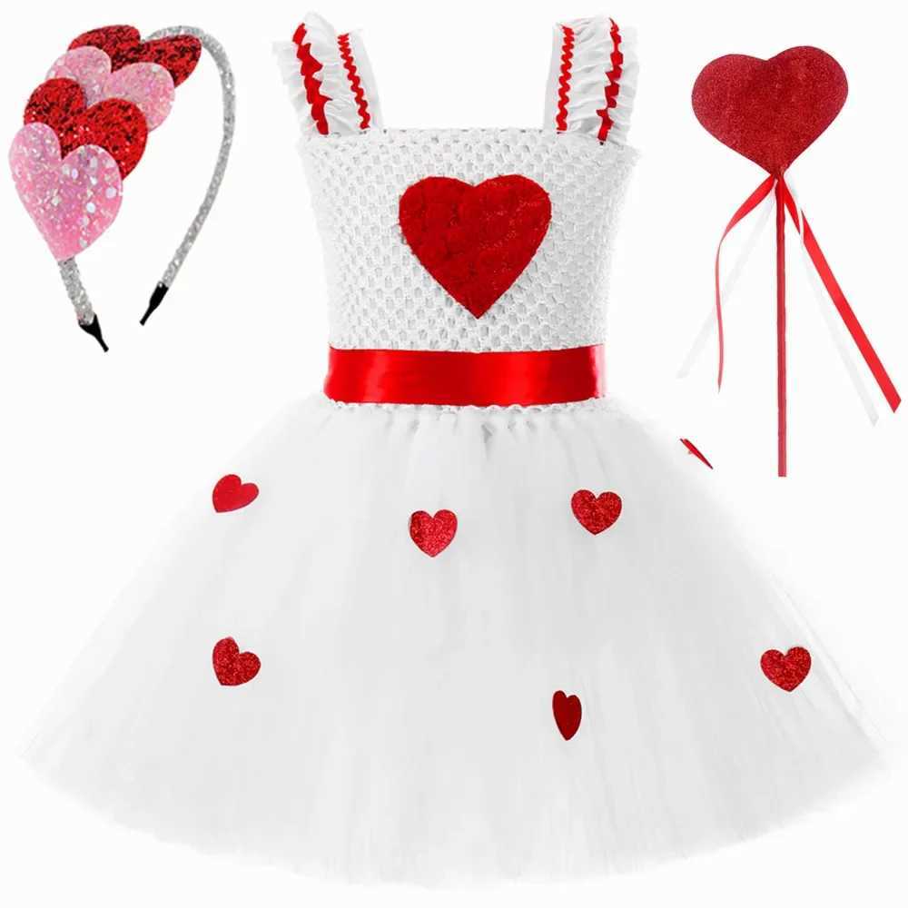 Baby Girl Valentines Day Princess Dress Sweet Love Tutu Dress Childrens Valentines Day Wedding Par Dress W250111