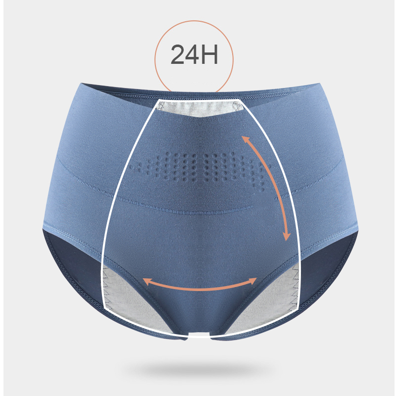 High Waist Leak Proof Menstrual Women's Panties Widen Period Pants Physiological Underwear Cotton Plus Size L-4XL Female Briefs