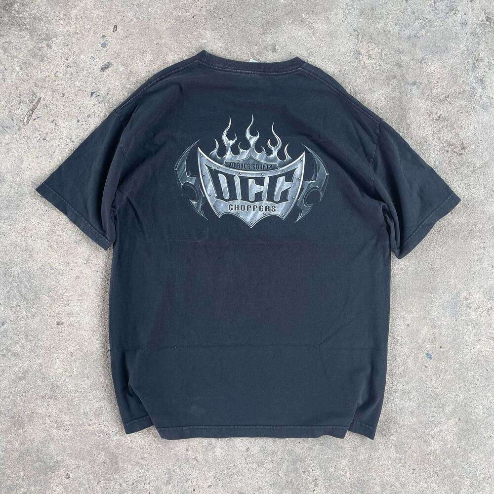 Comfortable pattern letter print casual short sleeved T-shirt American high street round neck top Japanese style half sleeve