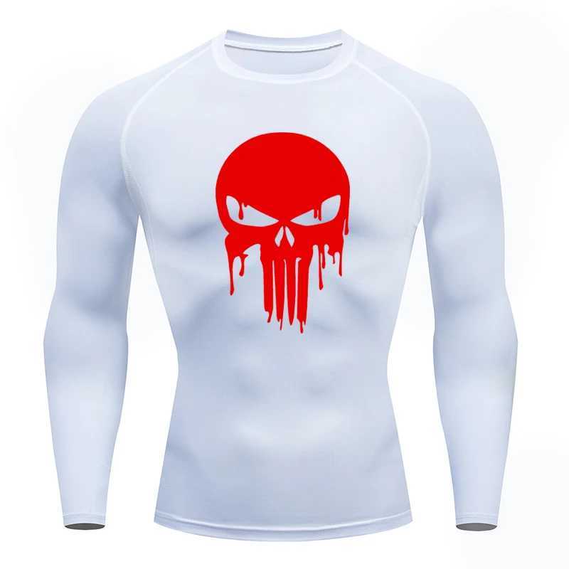Summer sports top mens running T-shirt skeleton fitness short sleeved quick drying compression T-shirt W250111