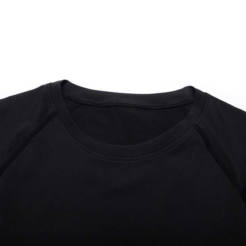Mens T-shirt long sleeved compression Shemd sunscreen two-layer quick drying fitness mmaTop exercise Rashgarda fitness W250111