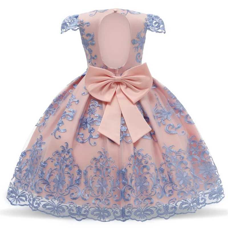 New Years clothing big bow childrens girl wedding childrens dress girl princess Pageant formal dress dance party girl Christmas dress W250111