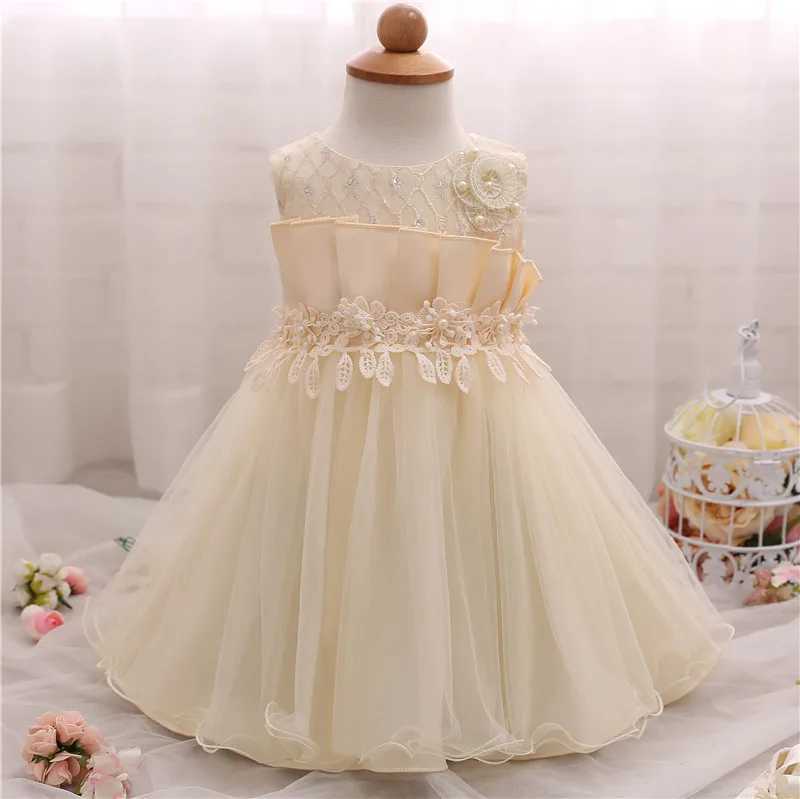 Preschool baby dress big bow baptismal dress girls first birthday Par wedding dress baby clothing Tutu fluffy dress W250111