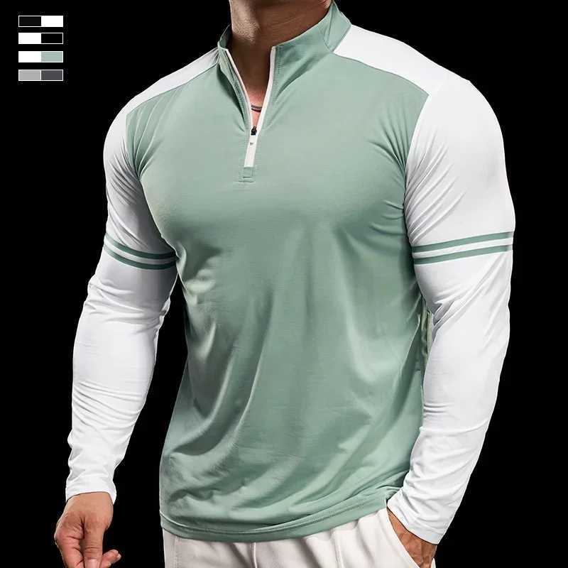 Mens Running Fitness Top Gym High Elasticity Soft Ultra Thin Quick Drying Breathable Autumn Long Sleeve Jacket Training Clothes W250111