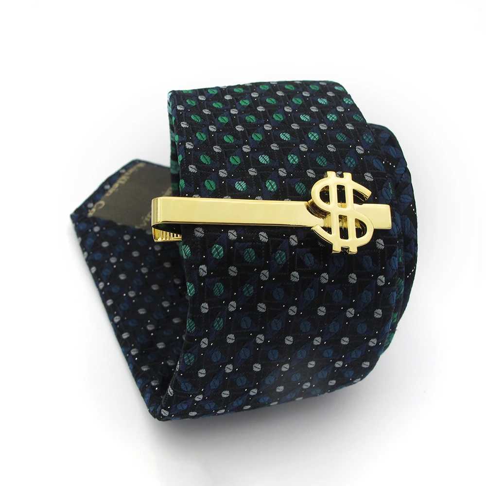 Mens USD Tie Clip Quantity Brass Material Gold Designer Tie Clip Wholesale and Retail W250111