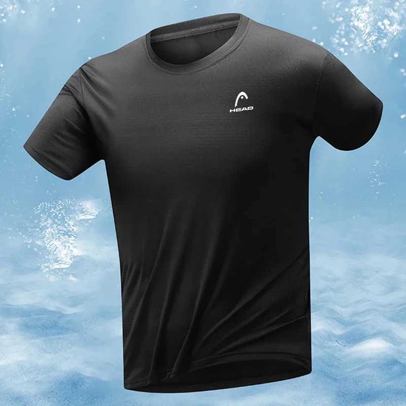 Mens Outdoor Hiking Short Sleep Summer Mens Tennis Breathable Sports T-shirt Quick Drying Lightweight Fitness Top W250111