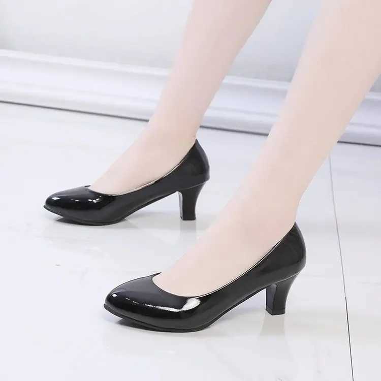 New Arrival Womens leather high heels new high-quality shoes classic black and white pump suitable for office womens white high heels red sexy high he