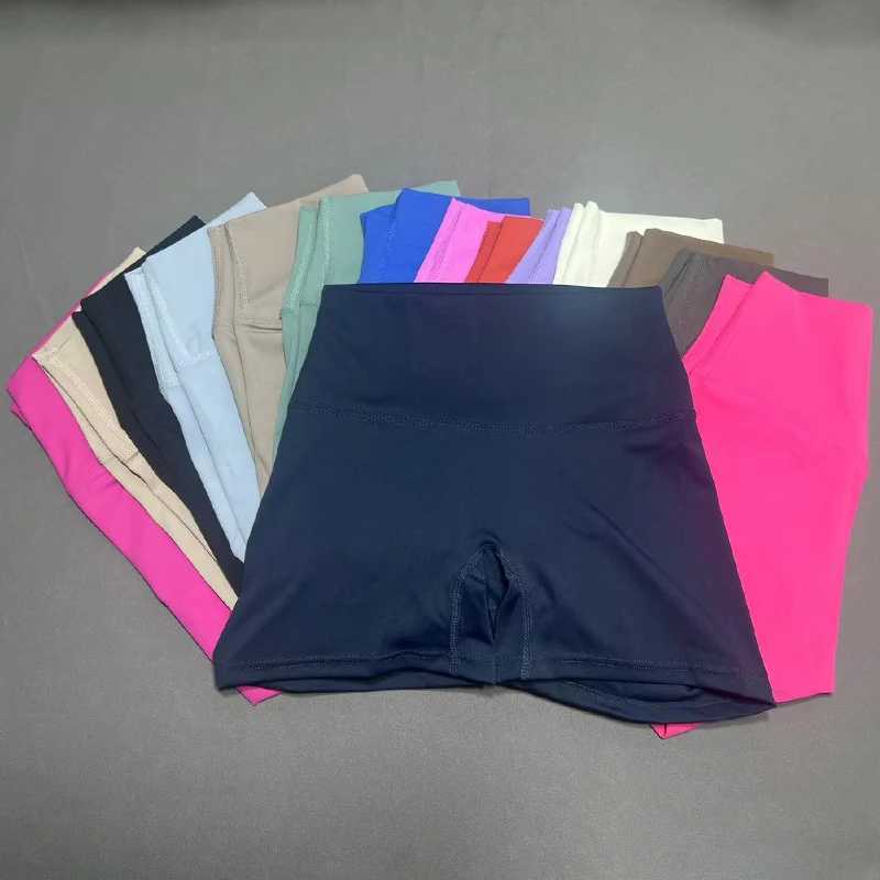 Womens sports yoga shorts high waist lift hip belly fitness running cycling exercise 3 points yoga pantsXJ250111
