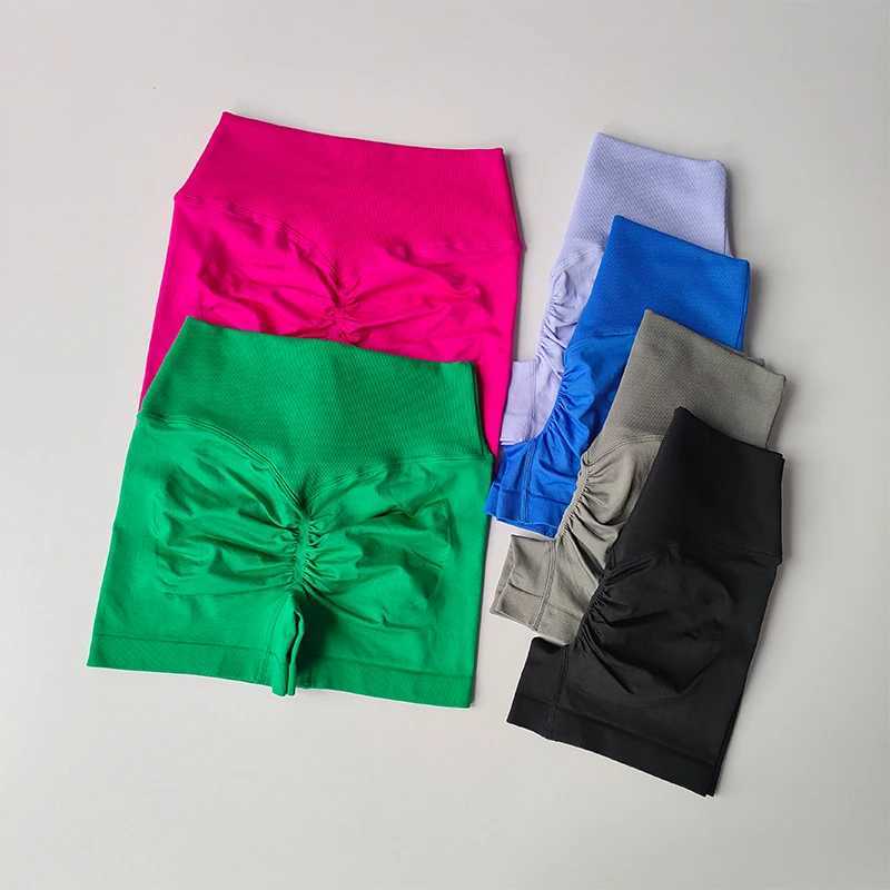 High Waisted Cross Hip Lifting Fitness Shorts Tight Fitting Sports Running Peach Buttocks Quick Drying Yoga Three Piece PantsXJ250111