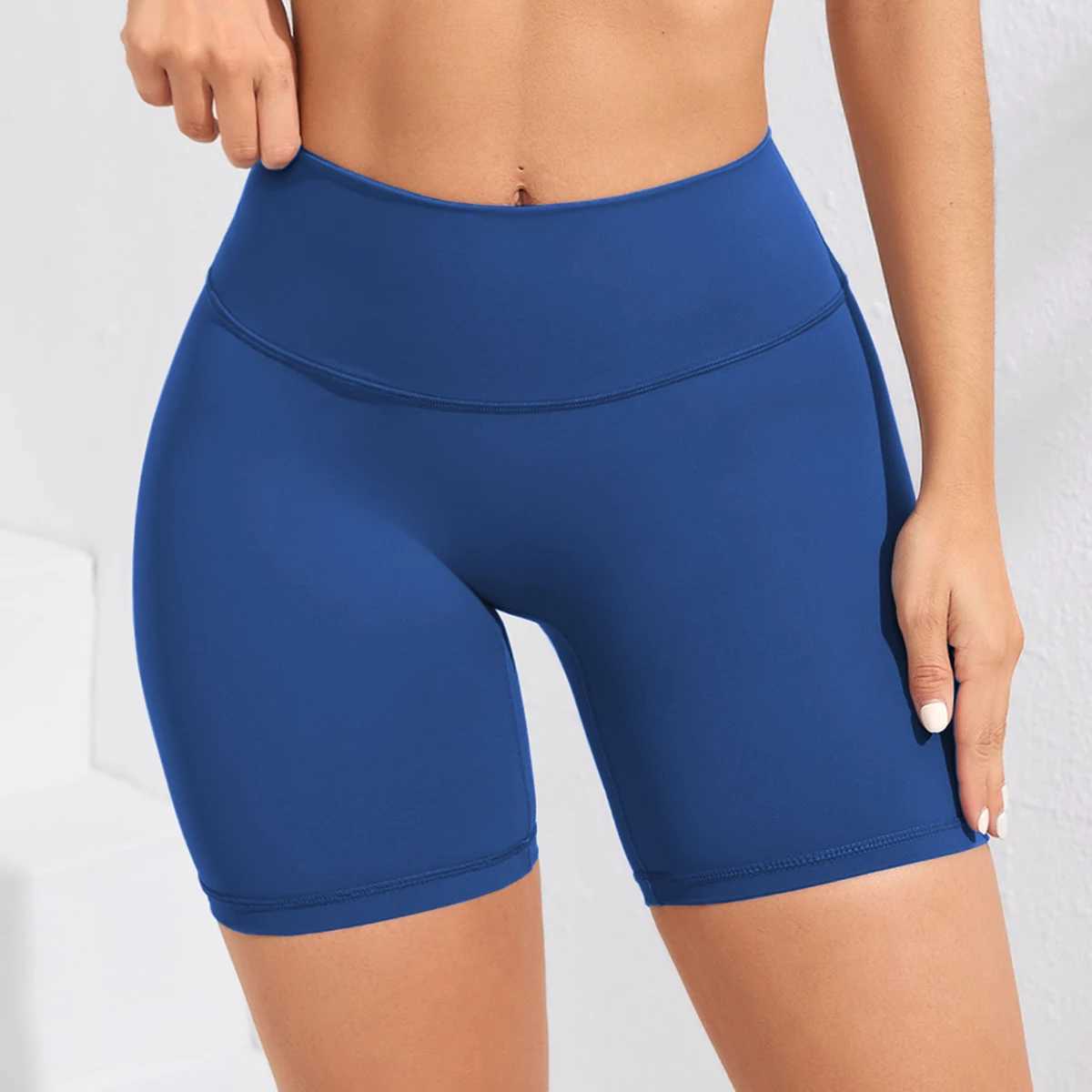 1 Piece High Waist Yoga Sports Shorts Outdoor Gym Running Workout Bottoms Breathable High Stretch Cycling PantsXJ250111
