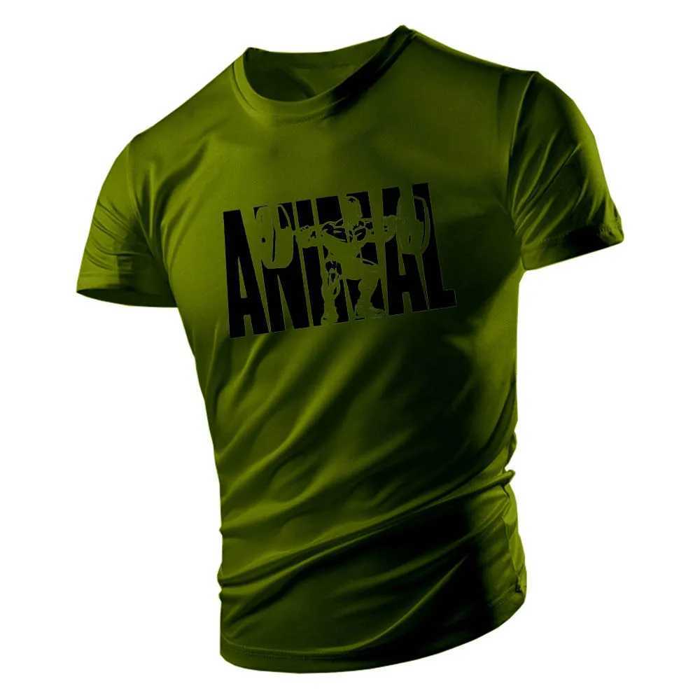 Four Seasons Gym Mens Fashion Leisure Y2k Outdoor Sports Quick drying O-neck Graphic T-shirt Street Extra Large T-shirt W250111