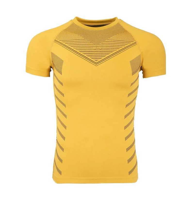 Mens quick drying running shirt compression fitness shirt mens sports shirt short sleeved summer sports T-shirt W250111