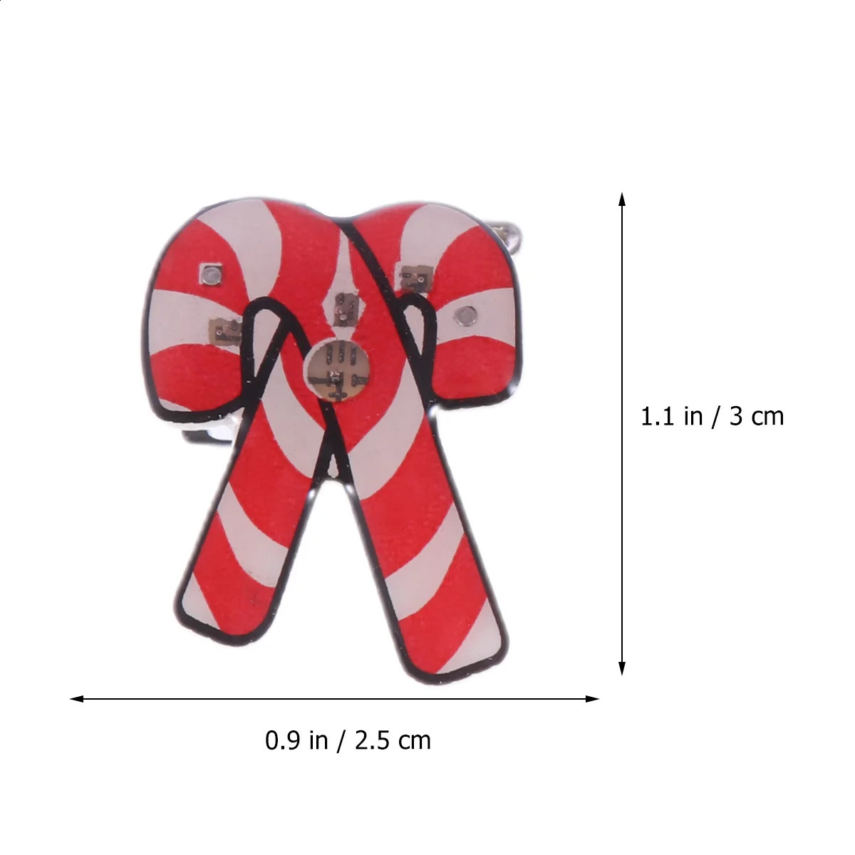 25pcs Christmas LED Glowing Santa Claus Snowman Xmas Tree Brooch Luminous Enamel Pin Badge Fashion Jewelry Gifts 250103