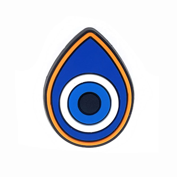 PVC Eyes Blue Flowers Buckle Accessories Adult Sandals Shoe Charms Fit Holiday Gifts