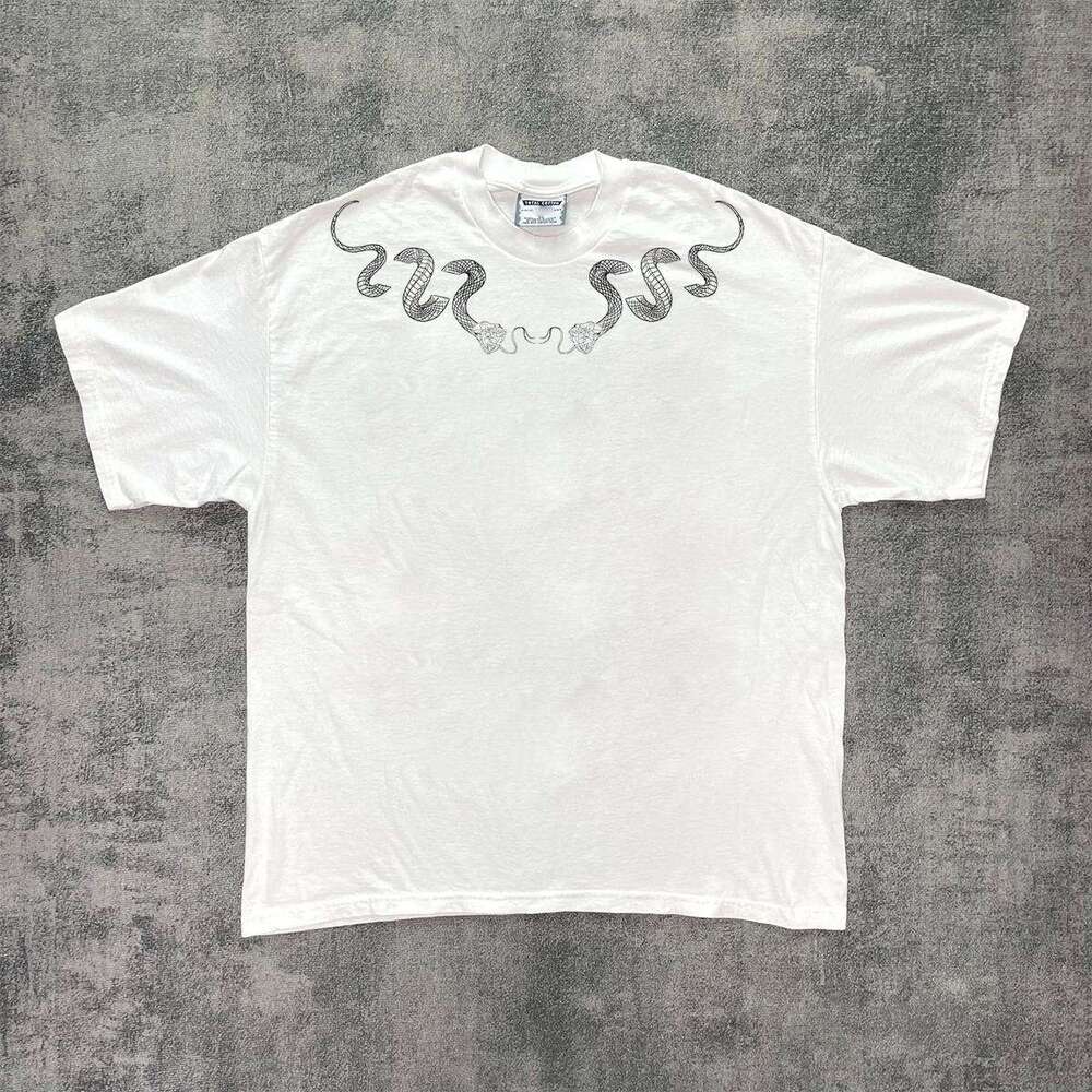 Summer design sense, personality, cool trendy short sleeved collar, printed men's and women's T-shirts, versatile street casual tops