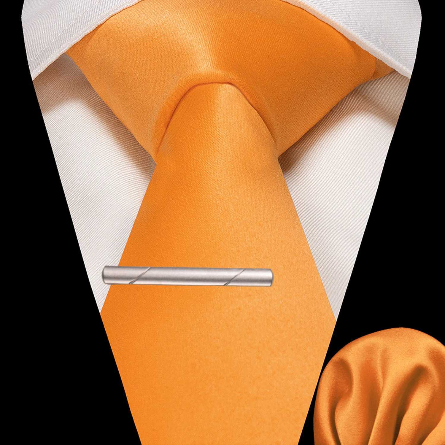 JEMYGINS Solid Polyester Mens Tie Handle Tie Clip Set Blue Pink Mint Green Necklace Used for Wedding Party Decoration W250111