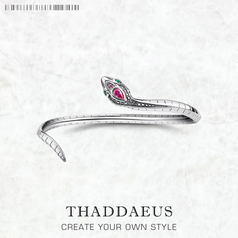 Snake Bracelet European Style Womens Exquisite Jewelry Spring Bohemian Gift Black 925 Pure Silver 250109