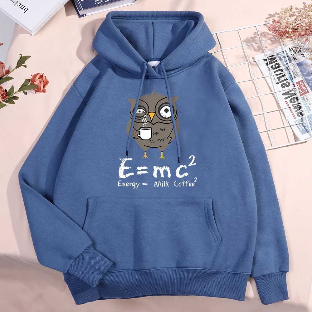 Energy Milk Coffee Fun Formula Hoodie Mens Harajuku Hoodie Crewneck Hip Hop Sportswear Crewneck Loose Hoodie Sportswear W250110