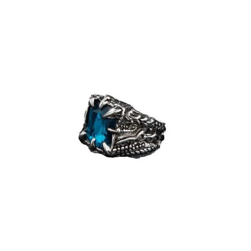 Best Sellers! Inlaid gemstones dragon cl ringXJ250110