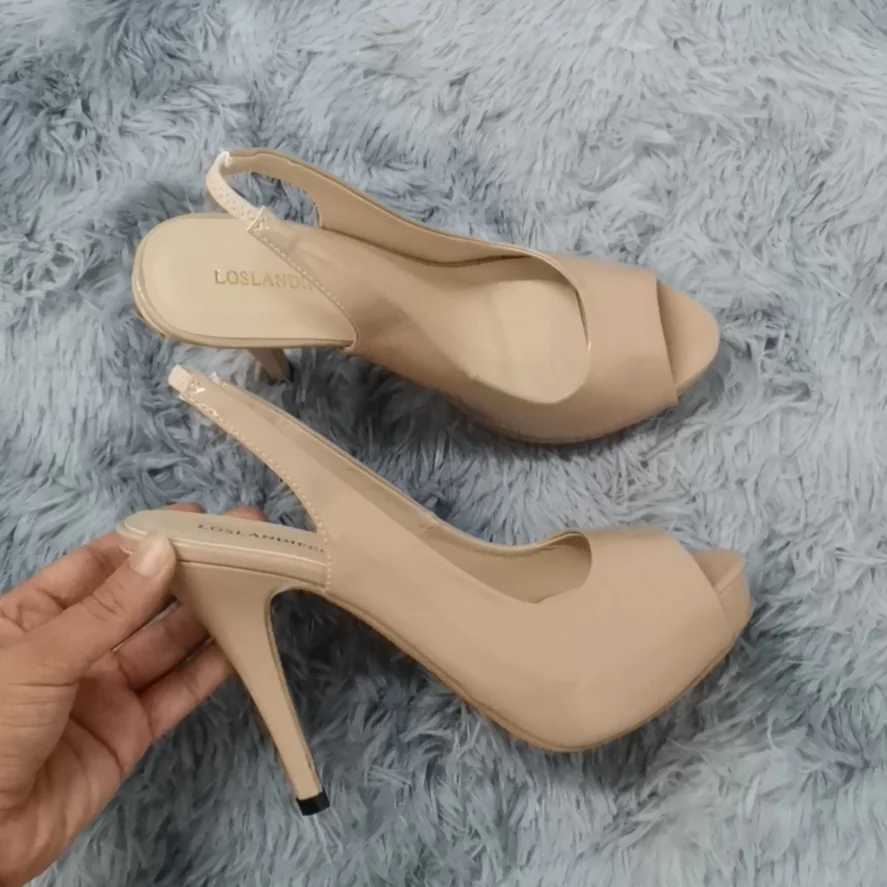 New Arrival Womens Pump Fashion 12cm Sexy Open Thin Boots Patent Leather Platform High Heels Gladiator Party Dress Wedding Shoes T250110