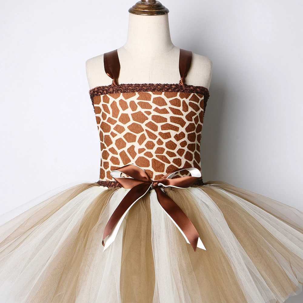 Cute baby girl giraffe dress animal performance costume set for childrens Halloween costume girl Christmas Tutu dress W250111