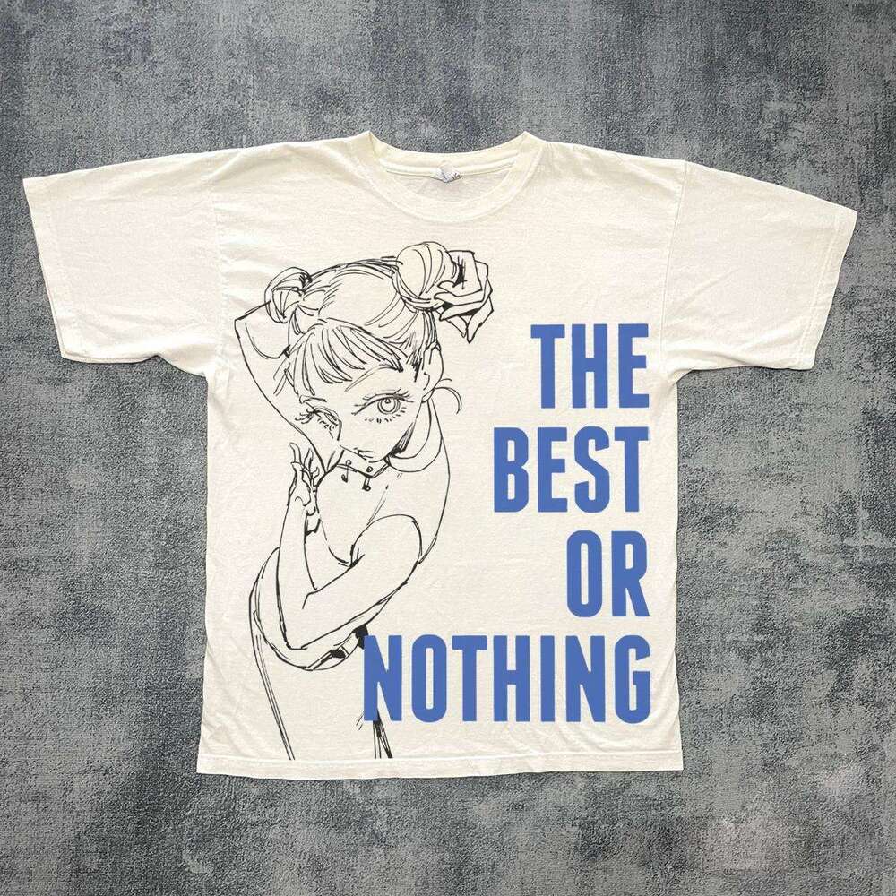 Ins niche design sense American vintage washed printed short sleeved T-shirt for men women loose and versatile couple top