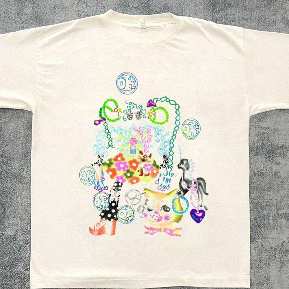 Inspiration: American washed non collision shirt, summer trend, cool and stylish, pure cotton t-shirt, printed short sleeved men's shirt