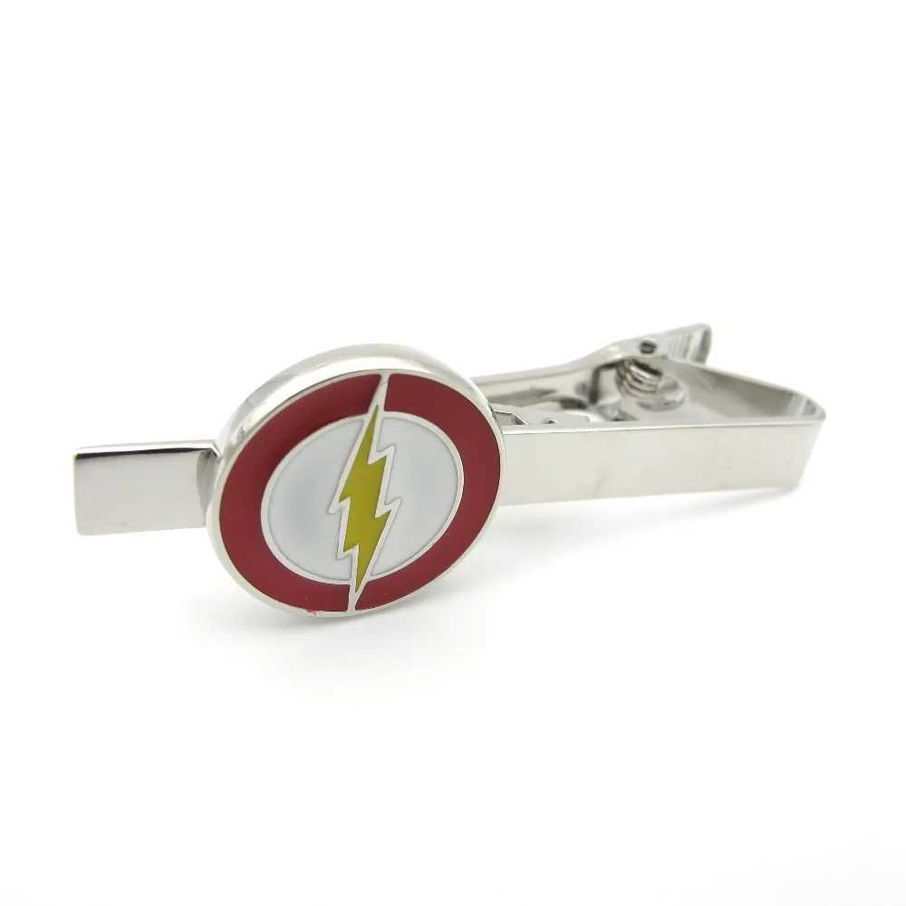 Super Hero Tie Clip Quty Brass Material Novel Mens Flash Tie Clip Free Shipping W250111