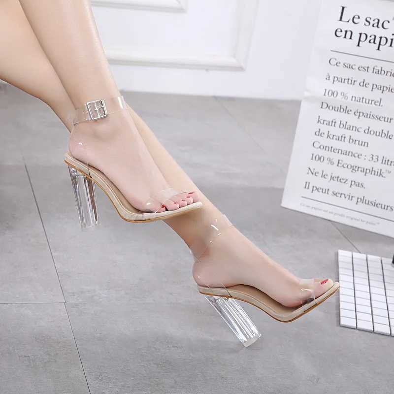 New Arrival Sexy Transparent High Heels Pump Womens Shoes Womens Party Shoes Womens High Heels Wedding Shoes T250110