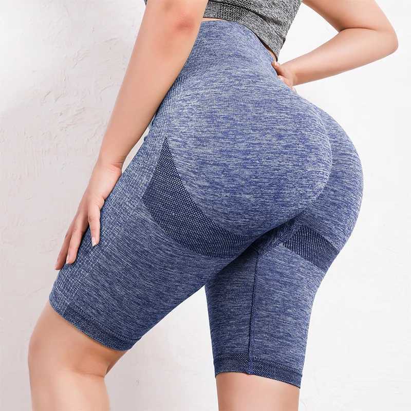 Women Butt Lifting Yoga Shorts Elastic Workout High Waist Tummy Control Ruched Booty Pants Seamless Gym Compression Tights NewXJ250111