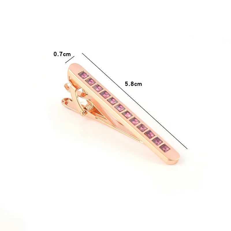Mens Luxury Zircon Tie Clip Fashion Personality Busin Banquet Party Dr Suit Necktie Accessories Gift Wedding Tie Clip W250111