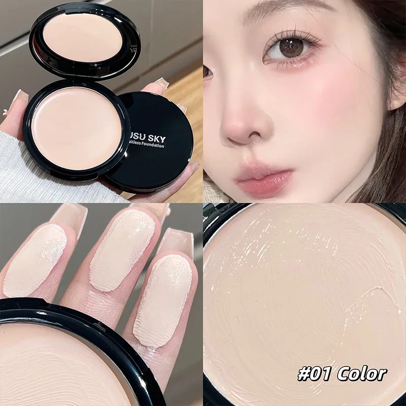 Soft Focus Cream Foundation Palette Silky Texture Moisturizing Concealer Longlasting Makeup Brightening Modifying Dullness 241230