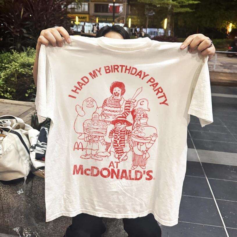 LODED DIPER: In the 90s, I held birthday party at McDonald's with a short sleeved T-shirt and half cut sleeves