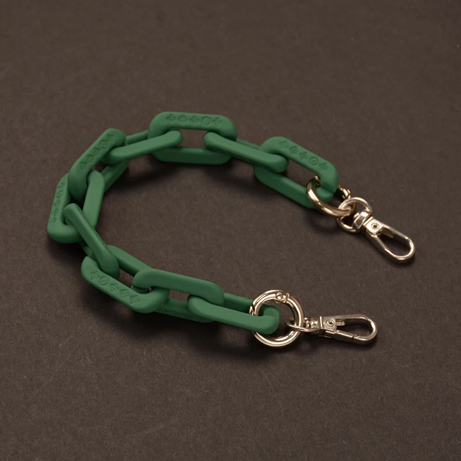 27-140cm matte frosted bag chain solid color acrylic bag with resin chain DIY cross shaped bag thick chain underwear accessories 250109